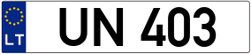 Trailer License Plate